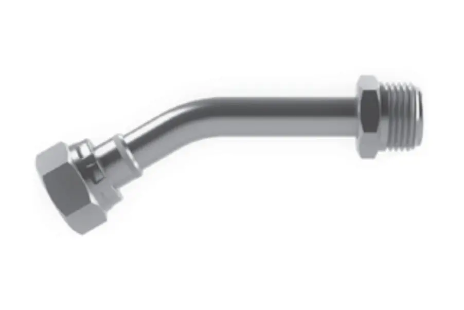 Hosco Sst Stainless Steel Fittings And Adaptors, Sst Tube Assemblies, Male Straight X Female Straight 30° X 3-3/4” 1
