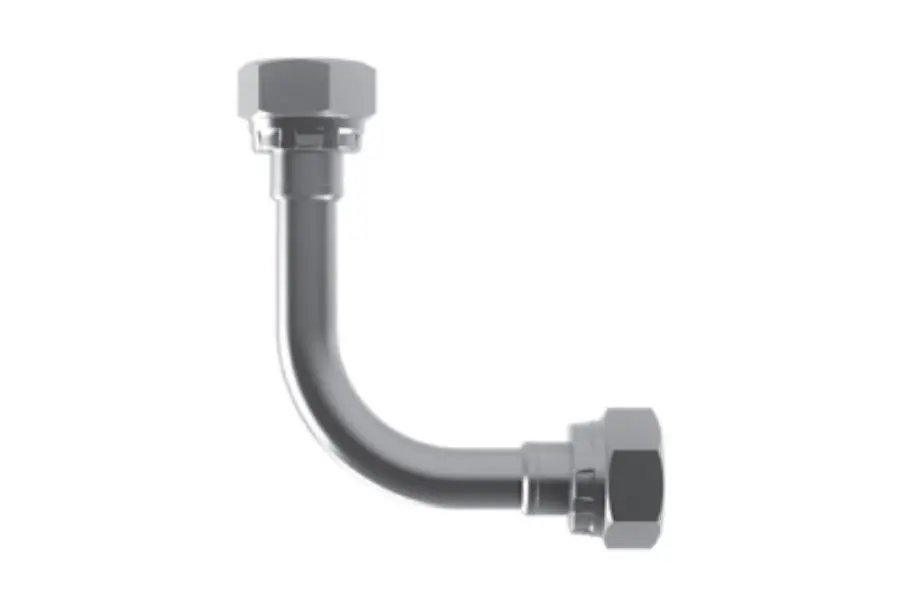 Hosco Sst Stainless Steel Fittings And Adaptors, Sst Tube Assemblies, Female Straight X Female Straight 90° 1