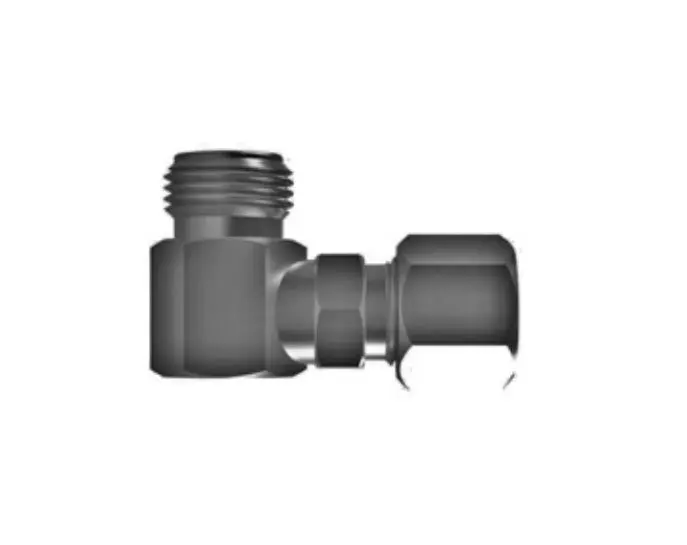 Hosco Sst Stainless Steel Fittings And Adaptors, Thread X Tube Elbow, Male Straight X Tube Fitting 90° 1
