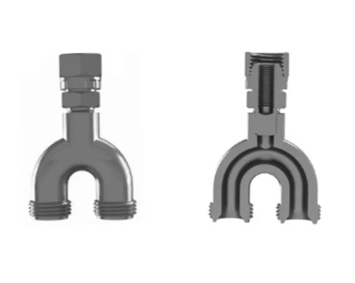 Hosco Spray Gun Connectors, Restrictors, Internally Adjustable, Female Straight X Male Straight, Hru 1