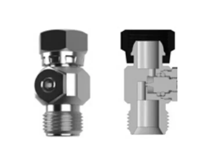 Hosco Spray Gun Connectors, Restrictors, Externally Adjustable, Female Straight X Male Straight, Ria 1