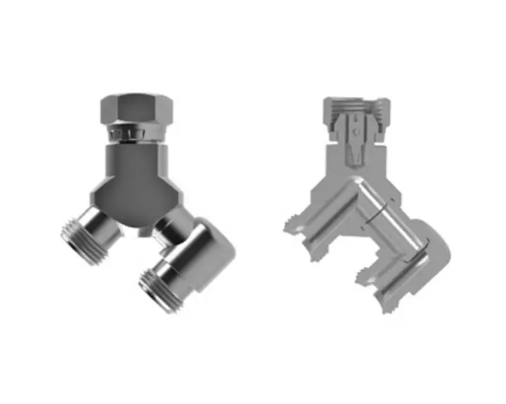Hosco Spray Gun Connectors, Restrictors, Internally Adjustable, Female Straight X Male Straight, Ry 1