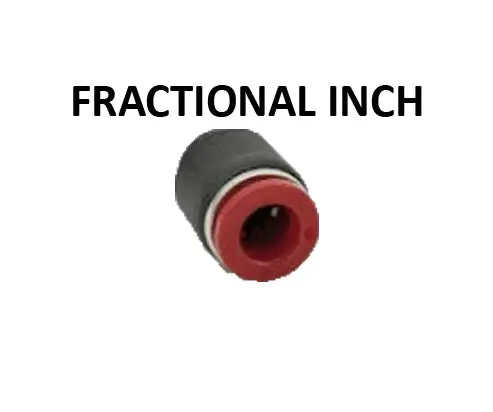 Hosco Push To Connect Fittings, Fractional Inch, Cap (Various Size Options) 1