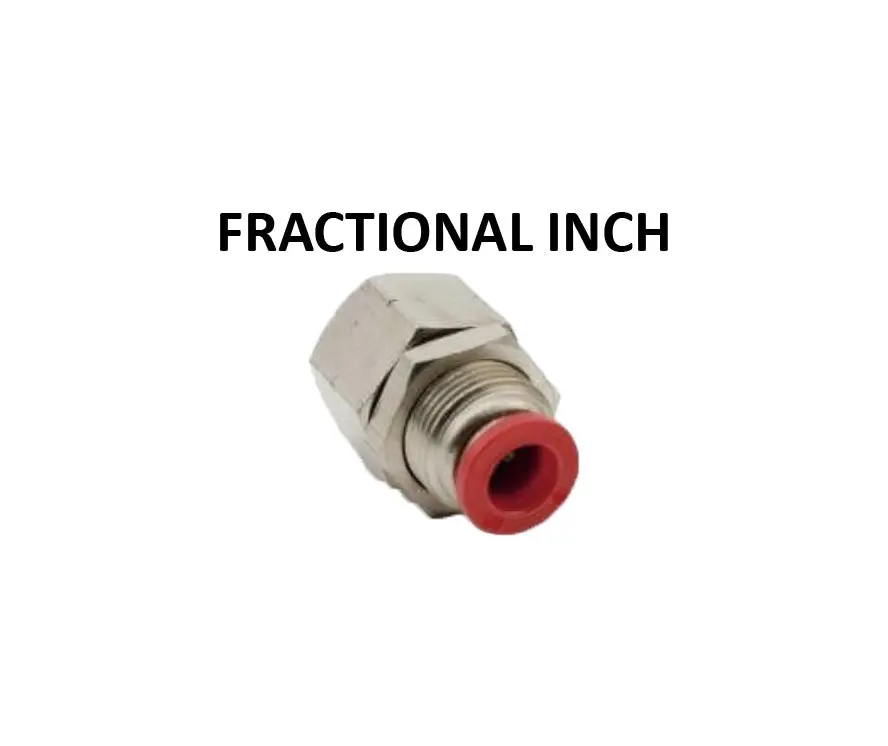 Hosco Push To Connect Fittings, Fractional Inch, Female Bulkhead (Various Size Options) 1