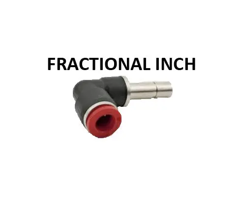 Hosco Push To Connect Fittings, Fractional Inch, Plug In Elbow (Various Size Options) 1