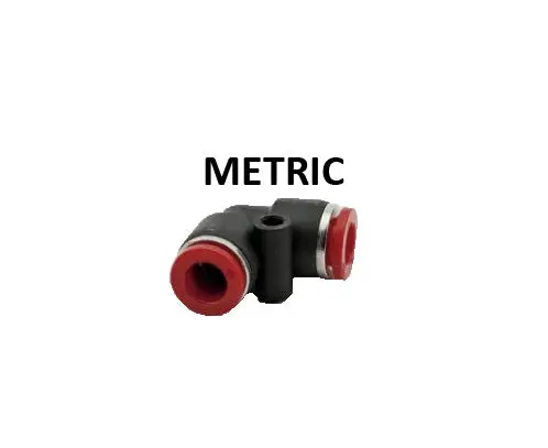 Hosco Push To Connect Fittings, Metric, Ptc Union Elbow (Various Size Options) 1