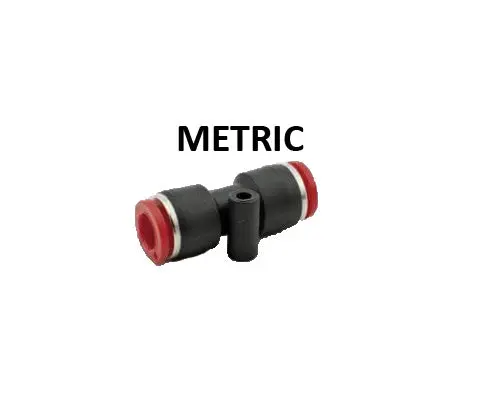 Hosco Push To Connect Fittings, Metric, Ptc Union Straight (Various Size Options) 1