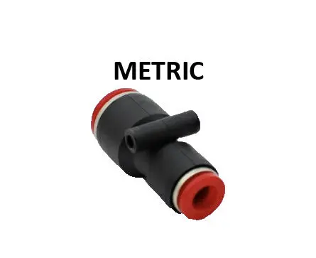 Hosco Push To Connect Fittings, Metric, Reducer (Various Size Options) 1