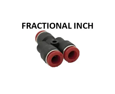 Hosco Push To Connect Fittings, Fractional Inch, Union Y (Various Size Options) 1