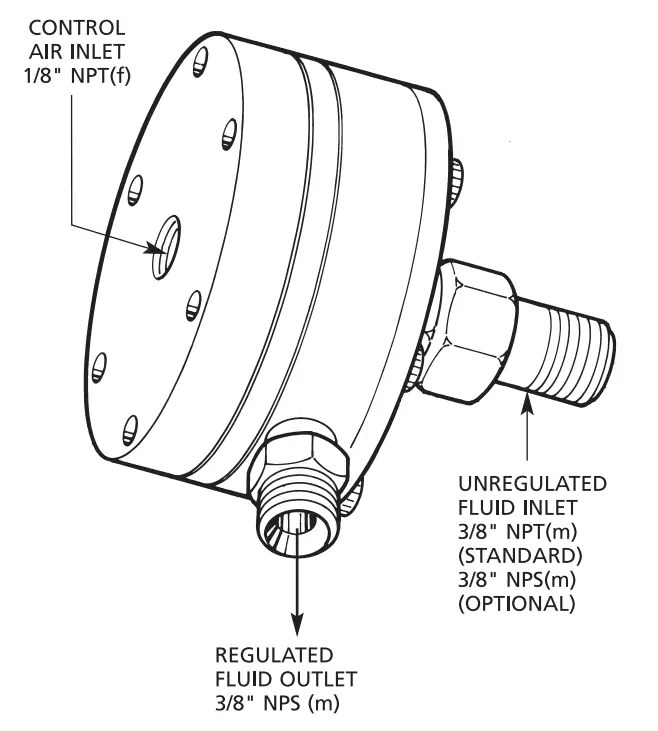 Binks 84-598 Remote Fluid Pressure Regulator 1