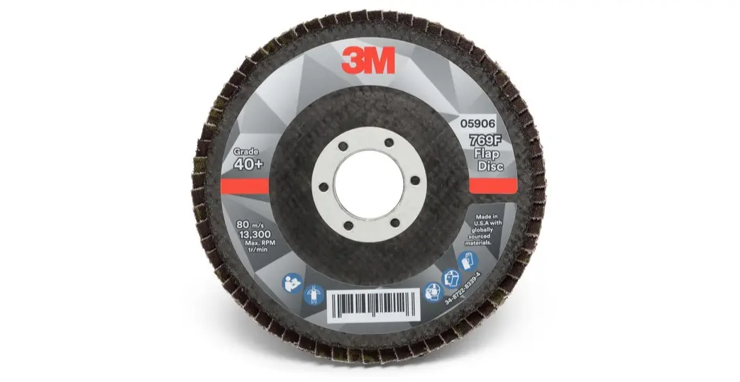 3M 769F Type 29 Flap Disc 05906 - Ceramic Precision-Shaped Grain - 4 1/2 In - 40+ - Coarse 1