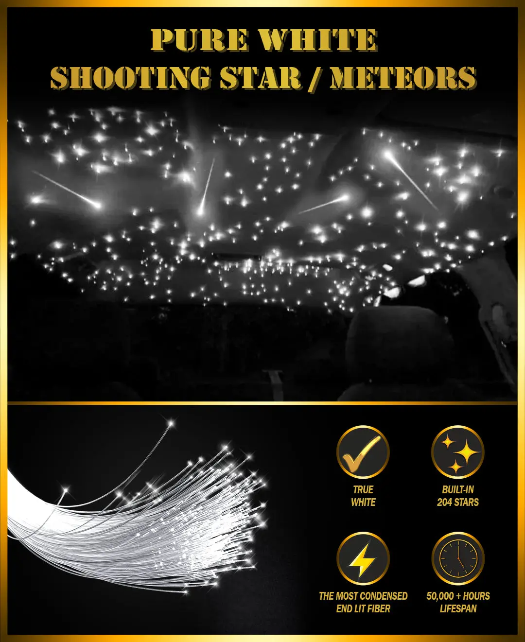 Pure White Shooting Star / Meteor Kit (204 Stars) 1