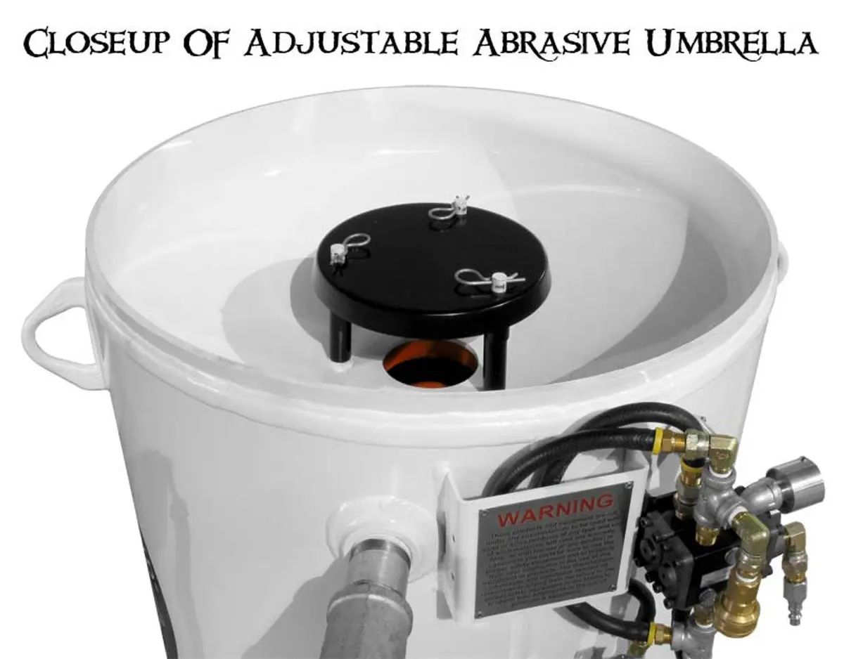 Pirate Brand, S-Series, Short-Cycle™ Series - 10 Cu Ft., Single Outlet W/ Abrasive Cut-Off (Cord Mounted) - Blast Pot, Stationary, Pressure Release System, 12Vdc Electric Controls 2