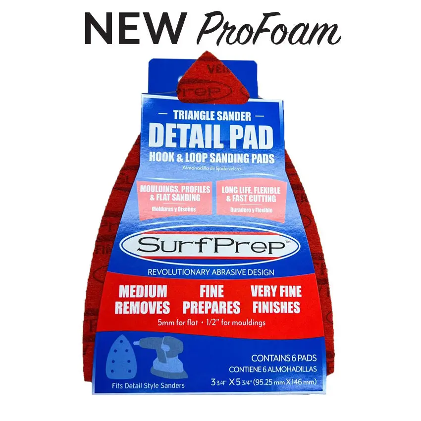 Surfprep Profoam Detail (Triangle) Sanding Pads 2