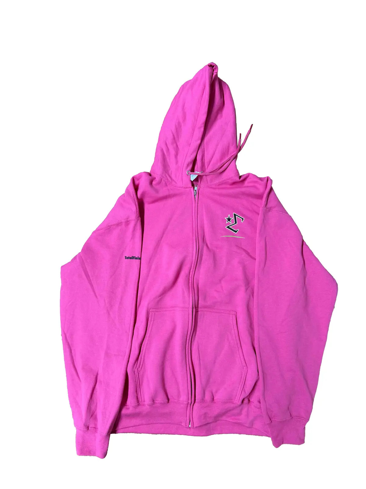 Total Finishing Dark Pink Zip-Up Hoodie 1