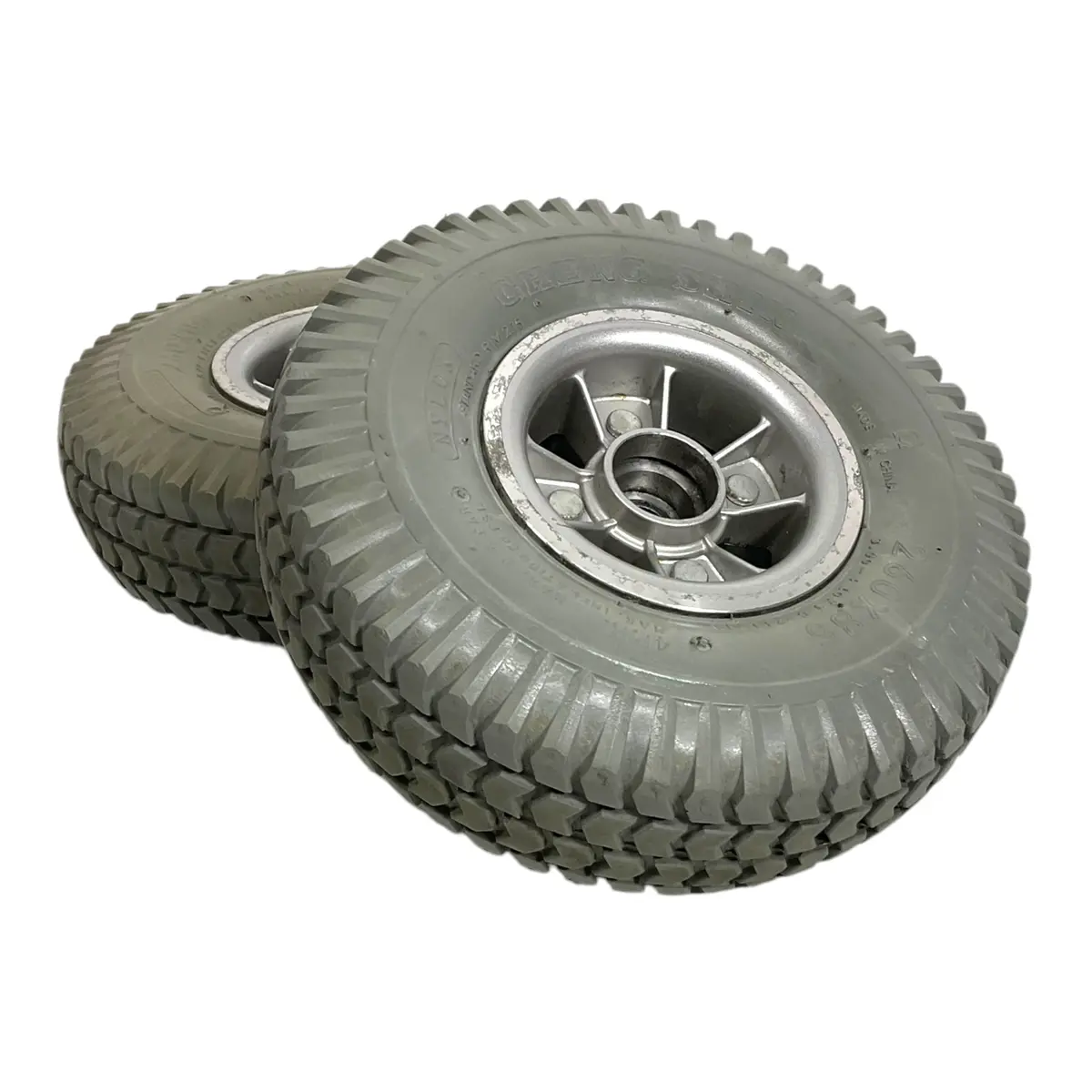 Set Of Flat-Free Drive Wheels For Activecare Pilot, Medalist, Renegade, Intrepid Power Chairs & Activecare Pilot Scooters | 10" X 3" | Ldr410008 1