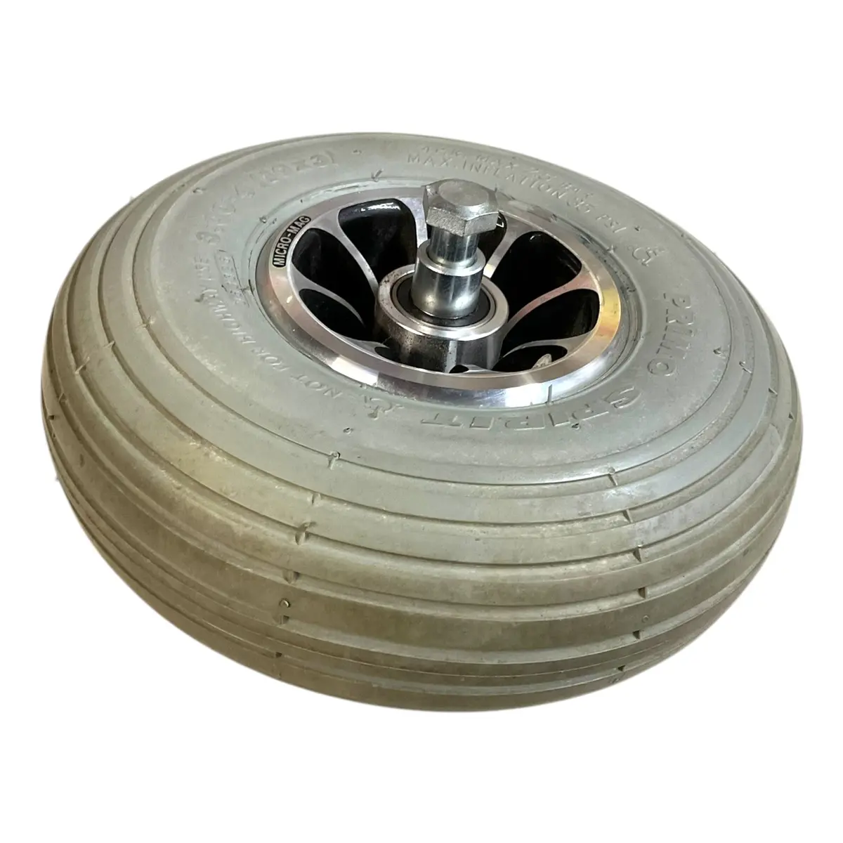 Flat-Free Front Wheel Assembly For 3-Wheel Pride Mobility Celebrity X & Legend Scooters 1