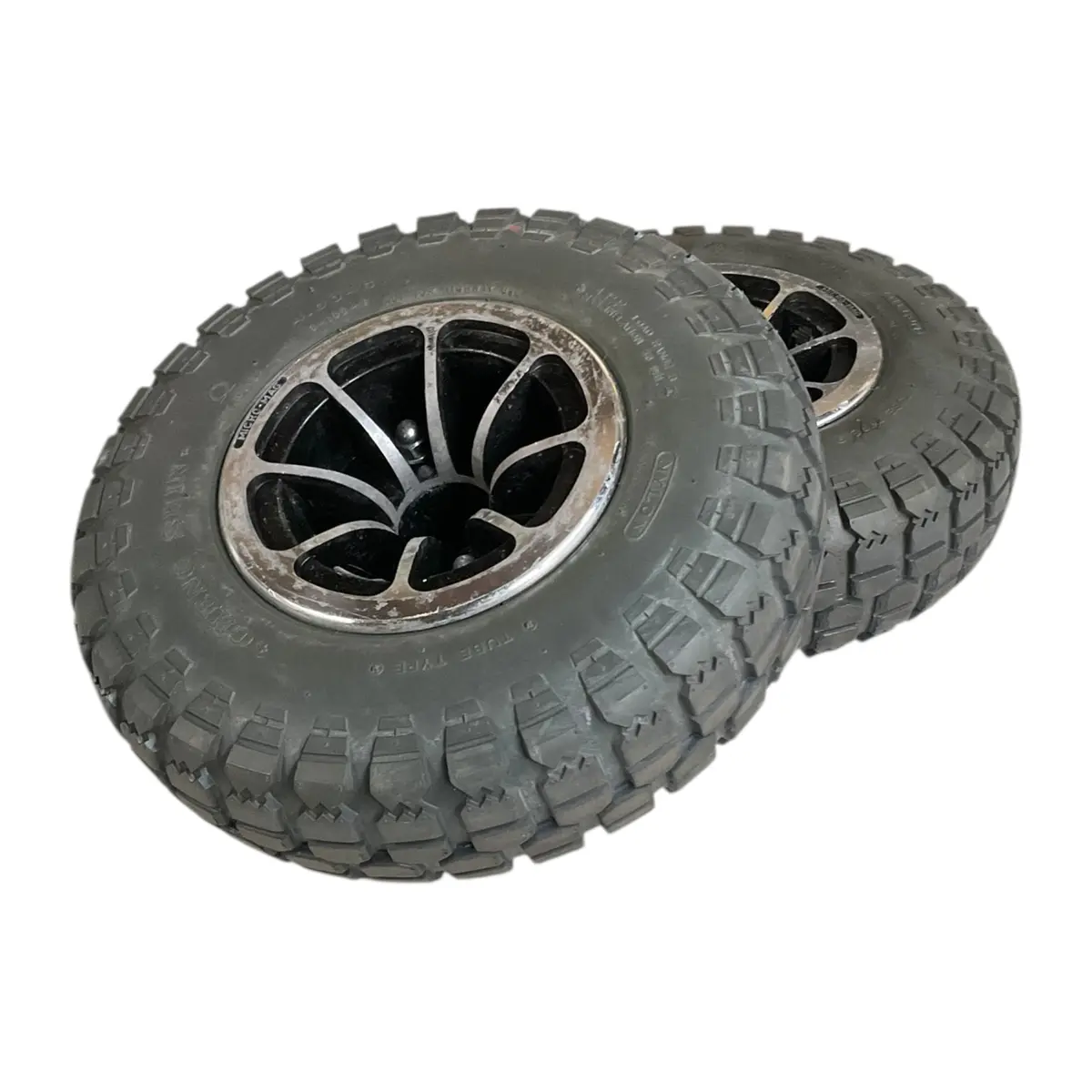 Set Of Drive Wheels For Pride Mobility Jazzy/Quantum 1450 Power Chairs | 14" X 4" | Whlasmb7110036 1