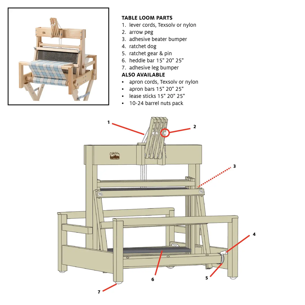 Lease Sticks For Table Looms 1