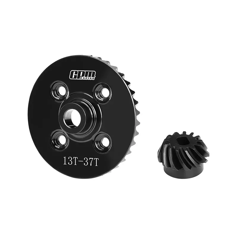 4140 Medium Carbon Steel Rear Spiral Differential Ring Gear & Pinion Gear For Traxxas 1/8 6S Maxx Slash / 1/10 Maxx 1.0 / 2.0 1