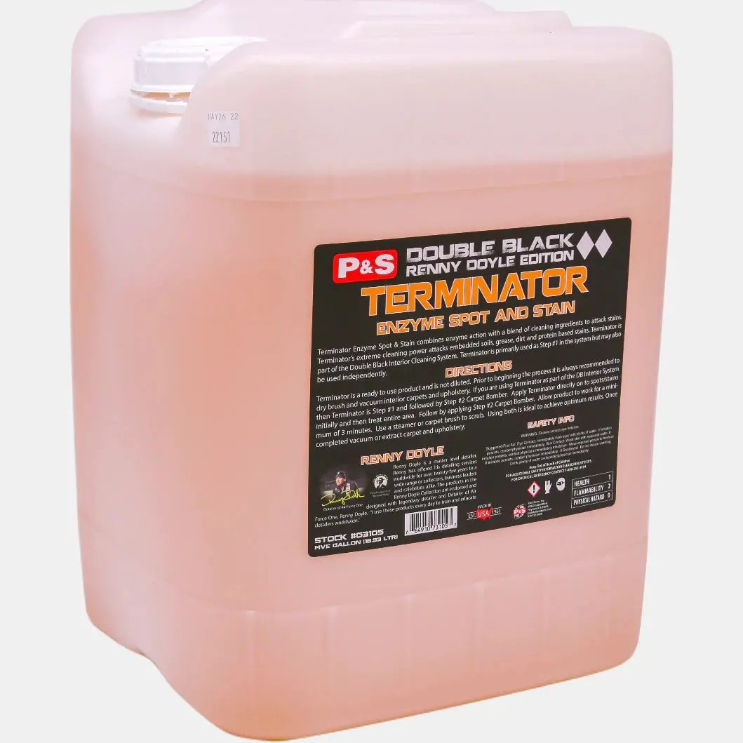 P&S - 5 Gallon | Apc, Bead Maker, Brake Buster, Bug Off, Carpet Bomber, Iron Buster, Irs Foaming Shampoo, Multi-Dressing Voc Compliant, Paint Gloss, Pearl Auto Shampoo, Radiance, Swift, True Vue, Terminator, Undressed Cleaner, And Xpress Interior 15
