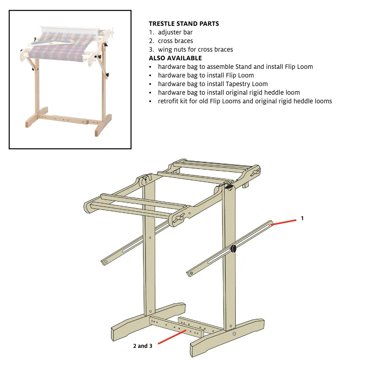 Hardware Bag For Trestle Stand 1