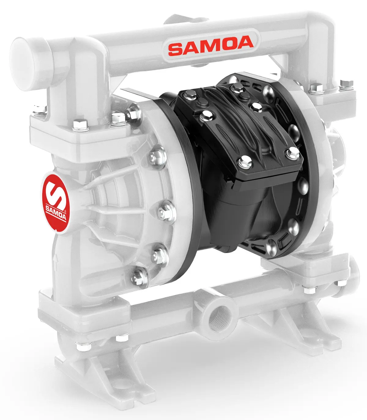 Samoa Up10 Pivot Series 1" Non-Metallic Air-Operated Double Diaphragm Pump 1