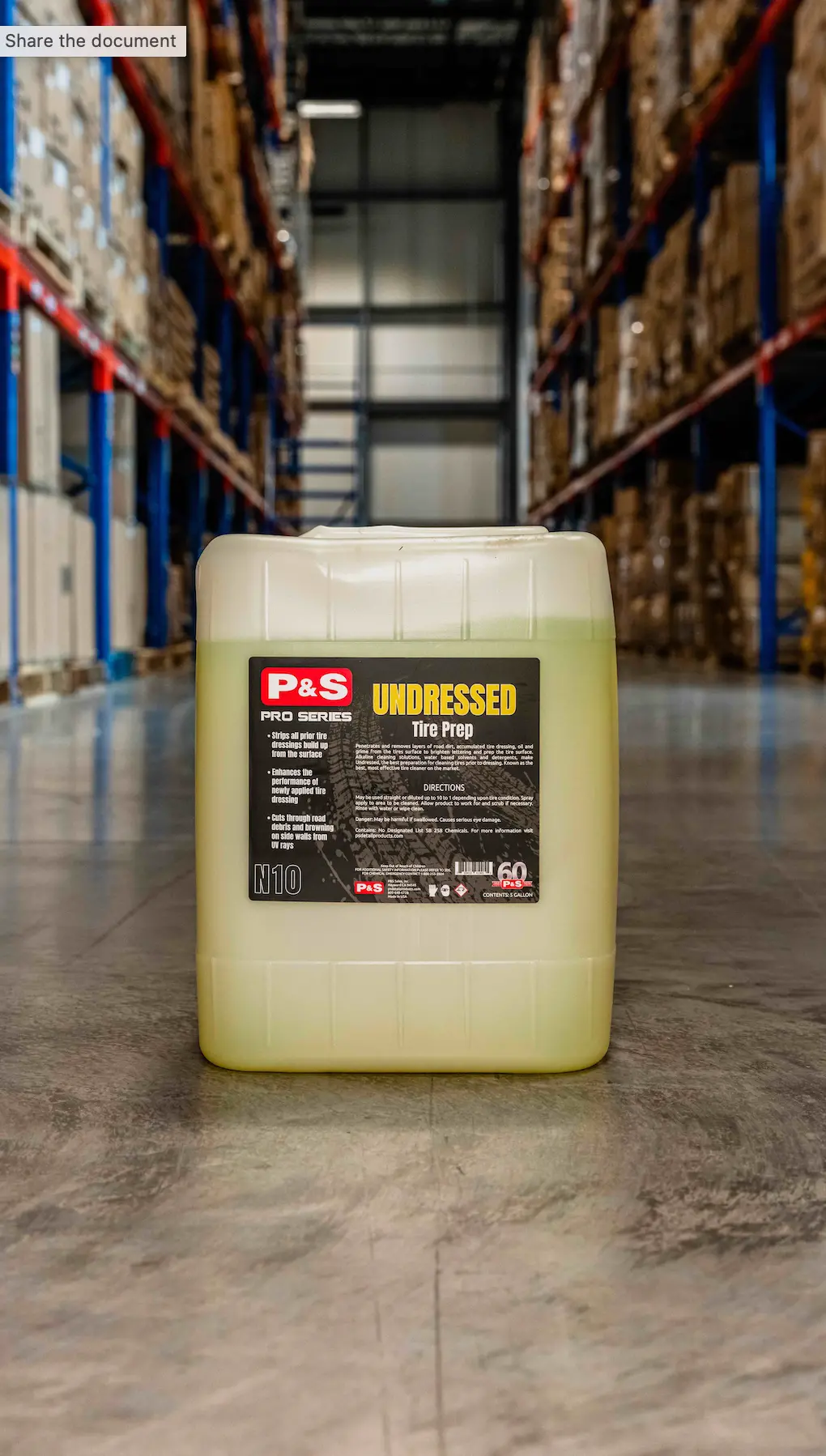 P&S - 5 Gallon | Apc, Bead Maker, Brake Buster, Bug Off, Carpet Bomber, Iron Buster, Irs Foaming Shampoo, Multi-Dressing Voc Compliant, Paint Gloss, Pearl Auto Shampoo, Radiance, Swift, True Vue, Terminator, Undressed Cleaner, And Xpress Interior 15