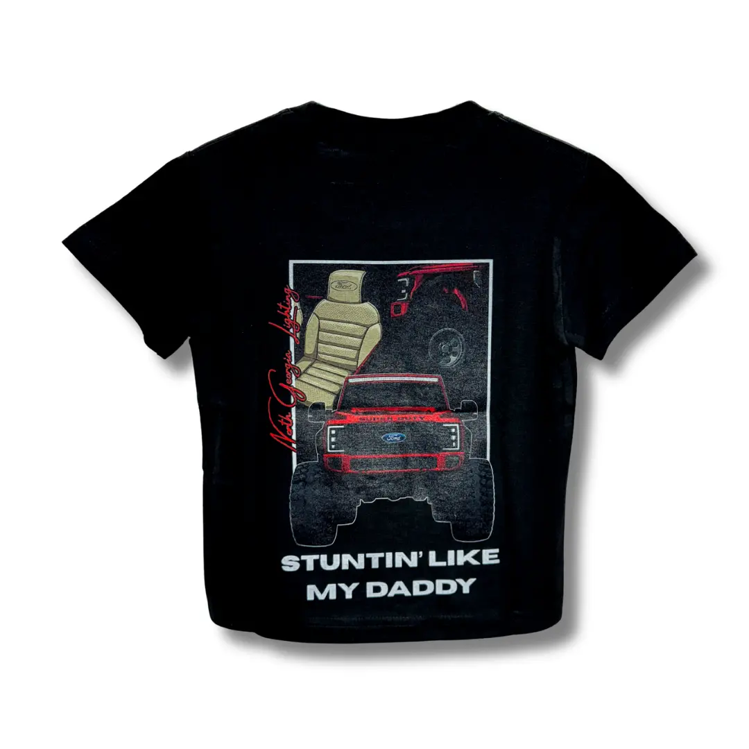 ‘Stuntin Like My Daddy’ Toddler/Youth Tee - Red 1