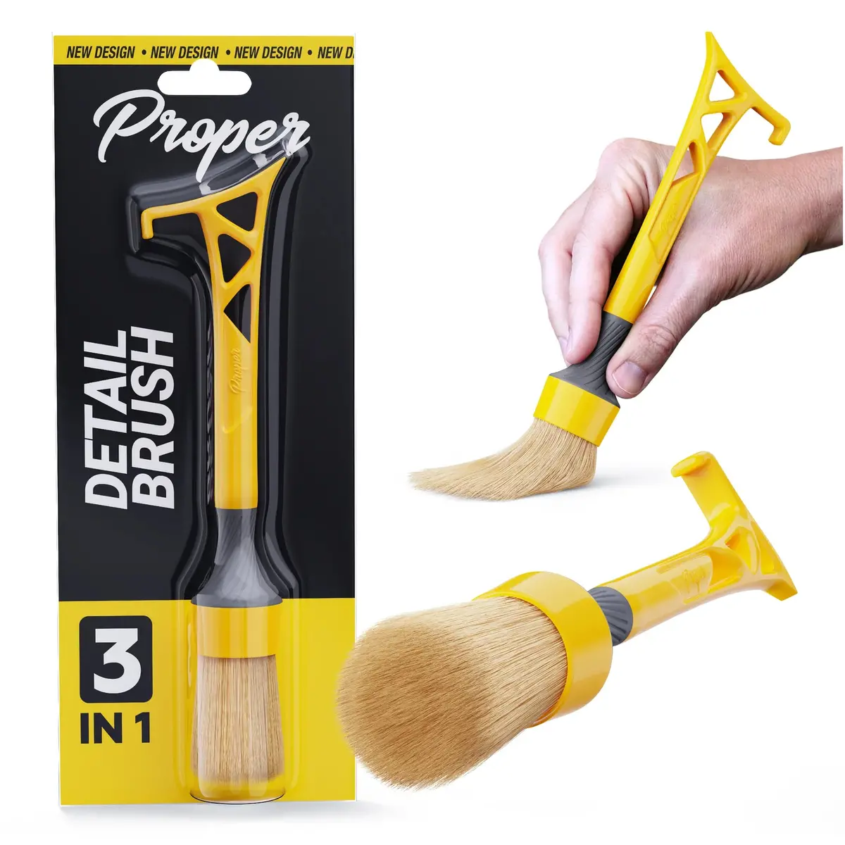 Proper Detailing 3 In 1 Detailing Brush 1