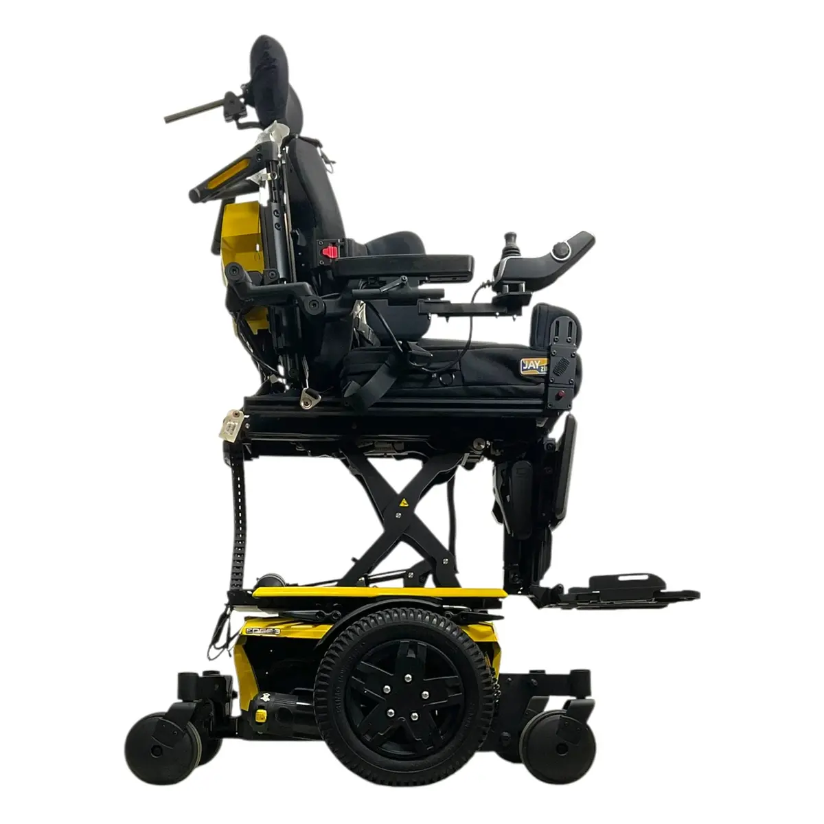 Pride Quantum Q6 Edge 3 Power Wheelchair | Seat Elevate, Tilt, Power Legs | Chest Harness & Thigh Supports 1