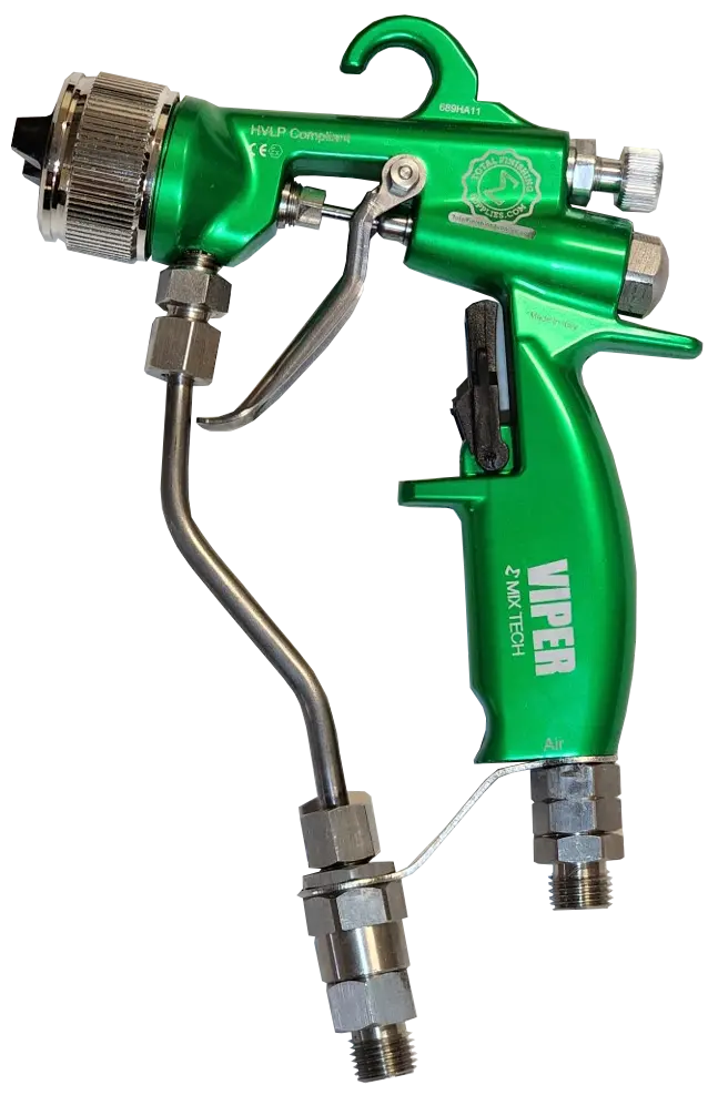 Tfs Label Air-Assist-Airless (Aaa) 14:1 Peak™ Pump - Cart With Compressor (V Packing) With Viper® Aaa Spray Gun 6