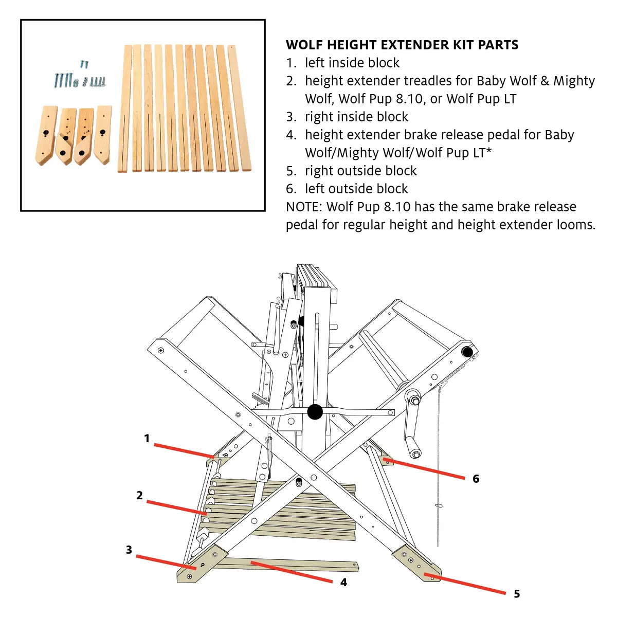 Height Extender Blocks For Wolf Looms 1