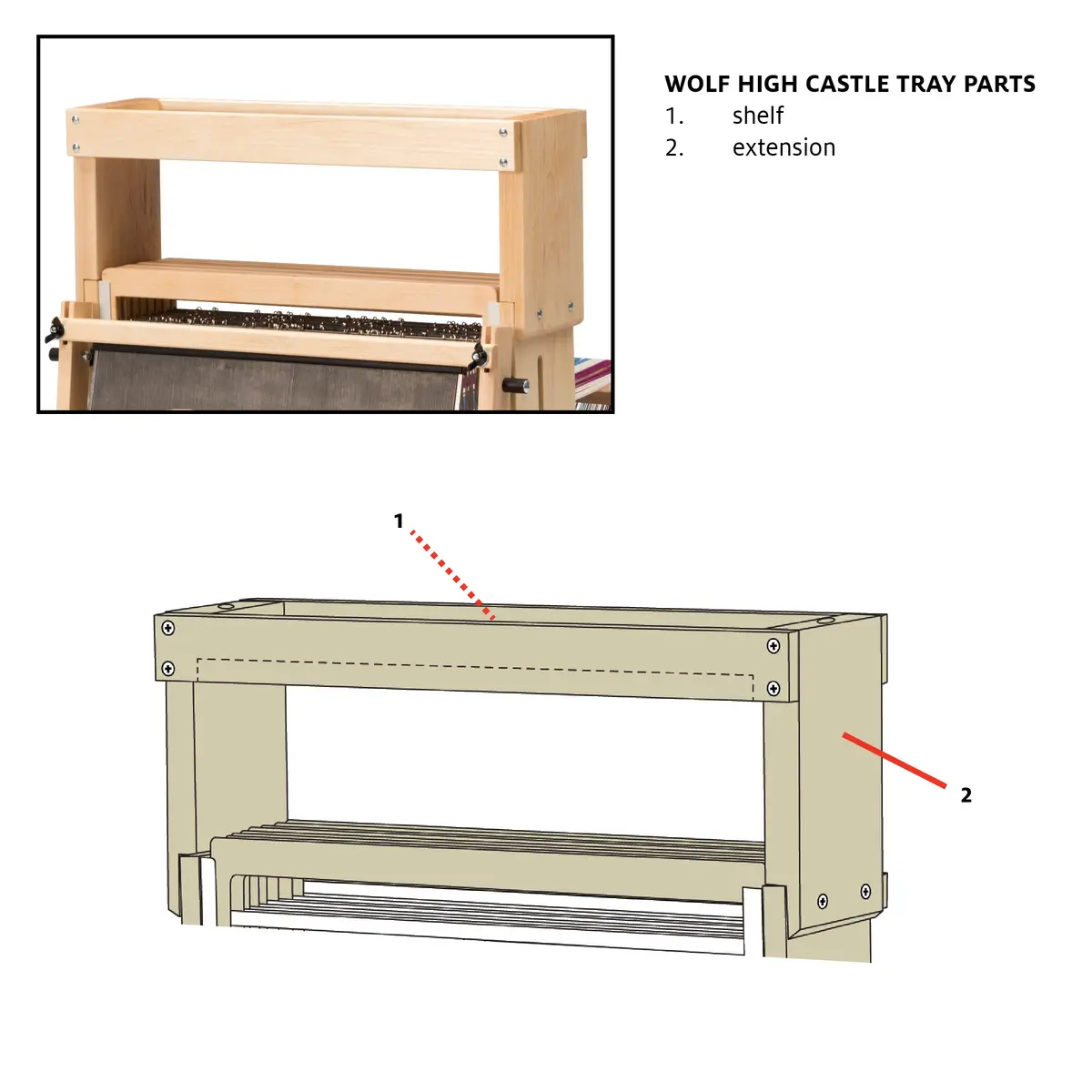 High Castle Tray Extension For Wolf 1