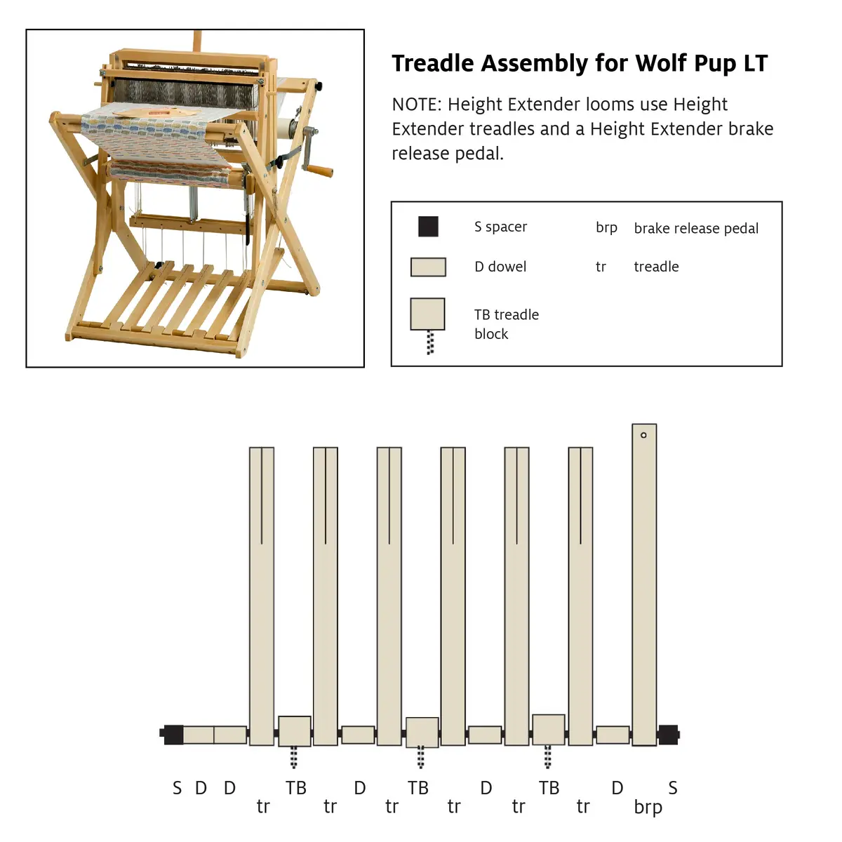 Treadle Block For Wolf Looms 1