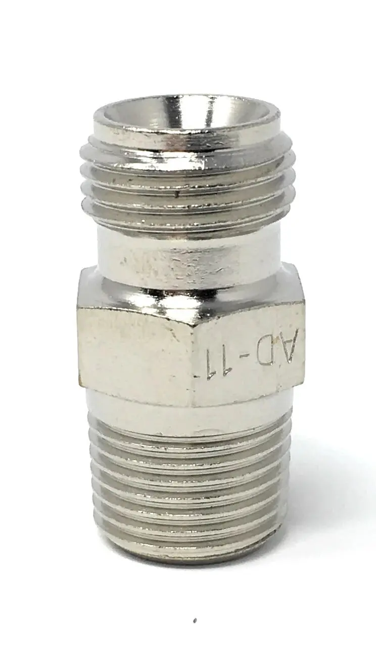 Devilbiss Ad-11 Nipple, 3/8 Nps X 3/8 Npt 1