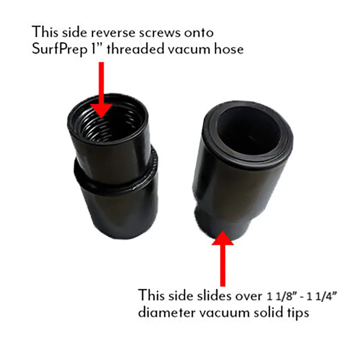 Surfprep 1″-1.25 To 1 1/8″ Vacuum Hose Reducer 2