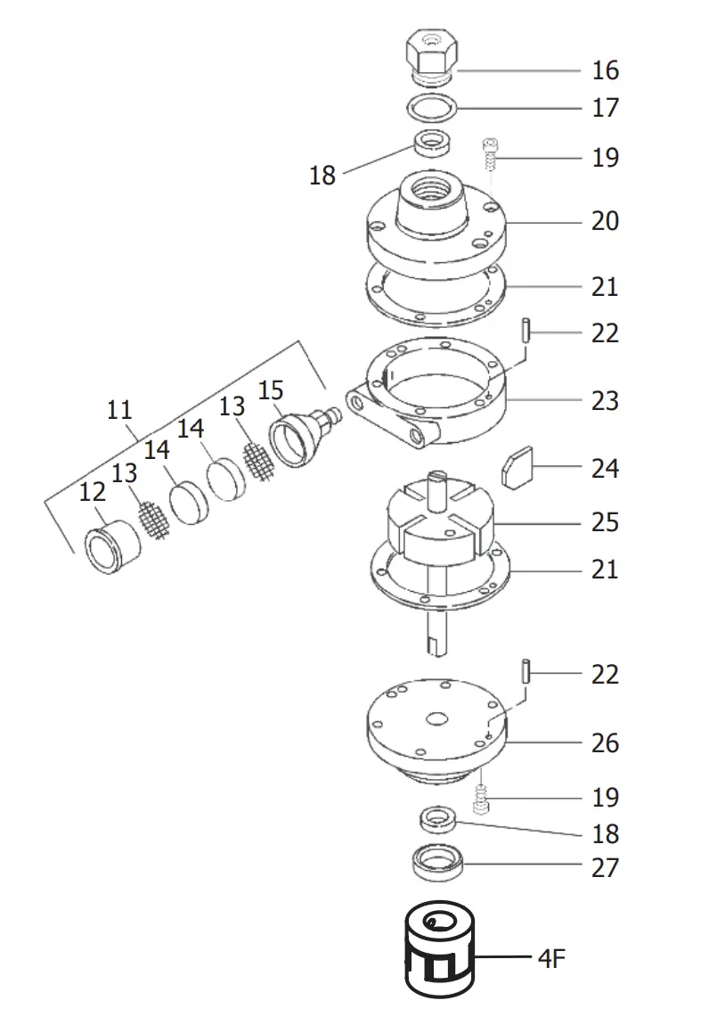 Binks 31-437-K Air Motor With Coupling 1