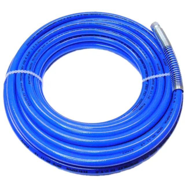 3/8” Airless Fluid Hose – Blue (3300 Psi) - 50' - Fittings: 3/8" Females 1