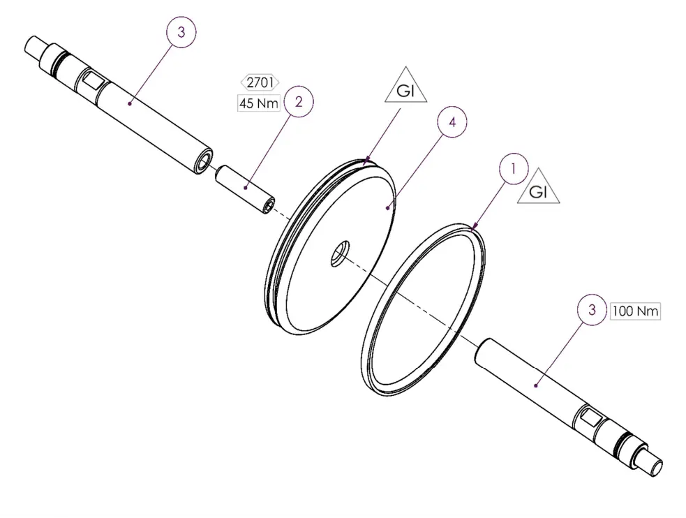 Binks Maple 15 Pump Air Motor Piston Seal 1
