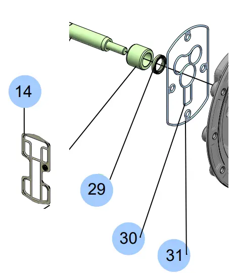 Samoa Upxxr-Am-400 Air Motor Seals Kit, Aluminum 1