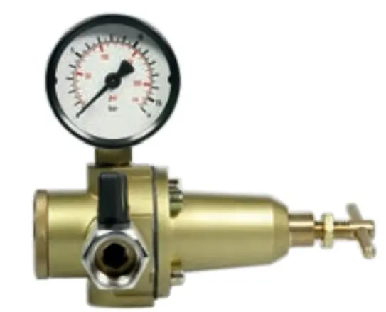 Wiwa 0060615 Air Pressure Regulator With Shut-Off Ball Valve 1