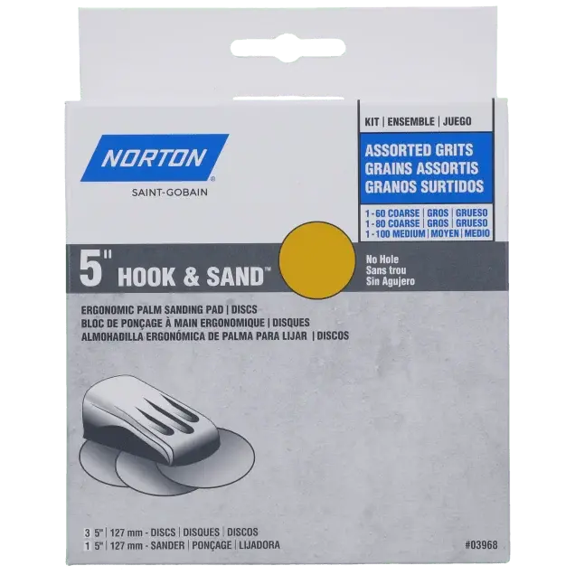 Norton Multisand Hand Sander Disc Kit 1