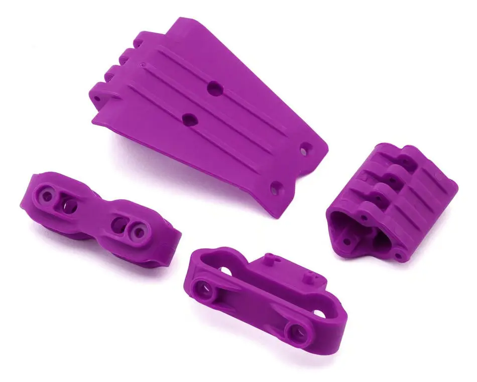 Gorgon Lower Skid And Bumper Mount Set (Purple) 1