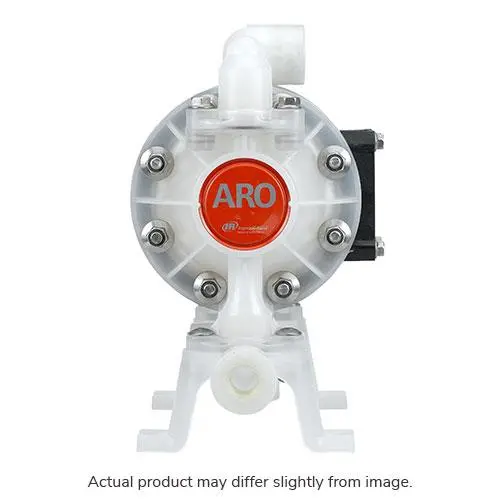 Compact Series 1/2" Non-Metallic Diaphragm Pump, 14.4 Gpm, Poly Center, Poly Single Port Manifold, Ss Hardware, Poly Seat, Ptfe Ball, Ptfe/Santoprene Diaphragm 1