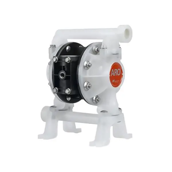 Compact Series 3/4" Non-Metallic Diaphragm Pump, 14.8 Gpm, Poly Center, Poly Single Port Manifold, Ss Hardware, Poly Seat, Santoprene Ball & Diaphragm 1