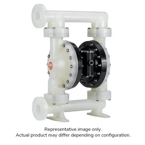 Exp Series 2" Metallic Diaphragm Pump, 172 Gpm, Aluminum Center, Aluminum Wetted Parts, Plated Steel Hardware, Kynar/Pvdf Seat, Ptfe Ball, Ptfe/Santoprene Diaphragm 1