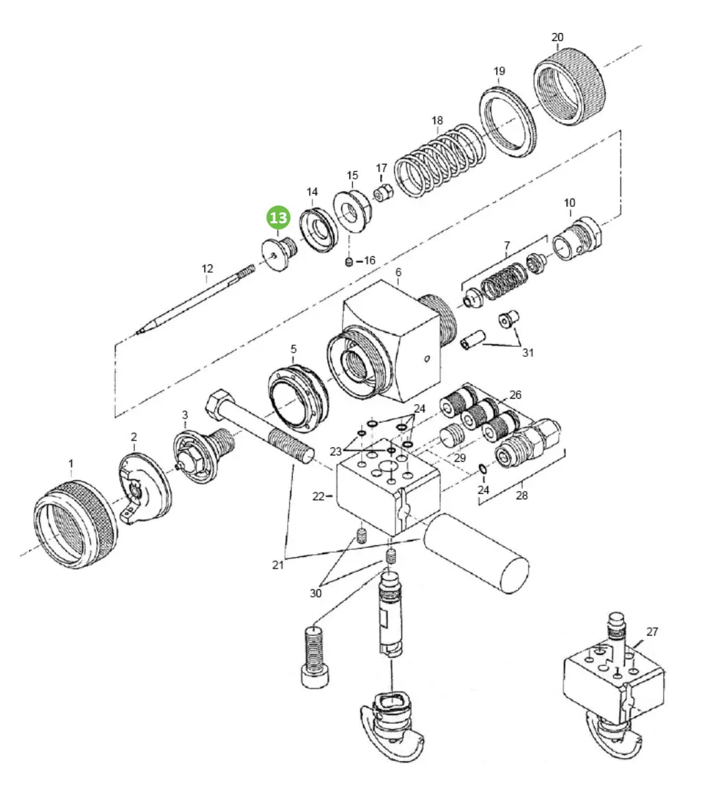 Binks T-Agb-101 Piston Flange 1