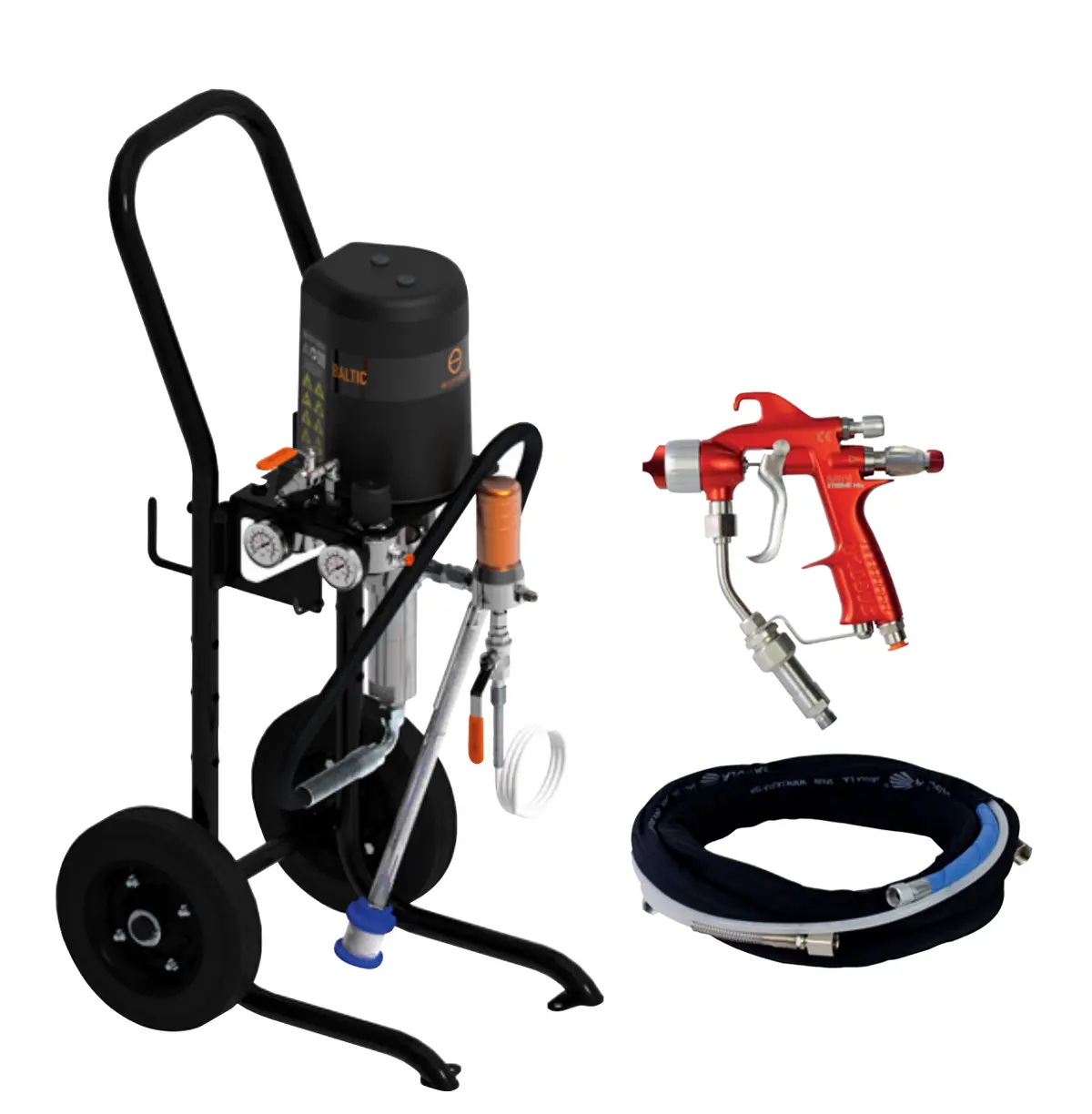 Sagola Baltic Air Assisted Airless Pump Spray Pack With Mini Xtreme Mix Spray Gun 1
