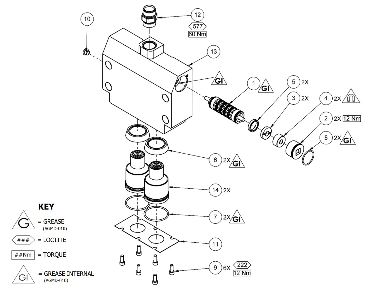 Binks Maple Pump Valve Block End Cap 1